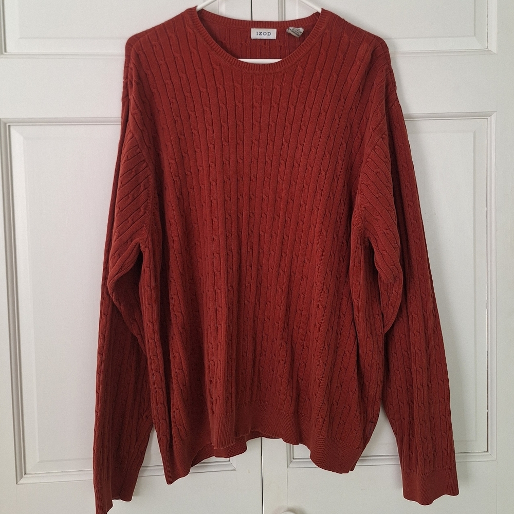 Izod men's cable knit sweater
